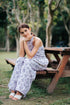 GET SPOTTED SHOP STOCKS Jenny Blue Porcelain: Dana Halter Loose Floral Jumpsuit